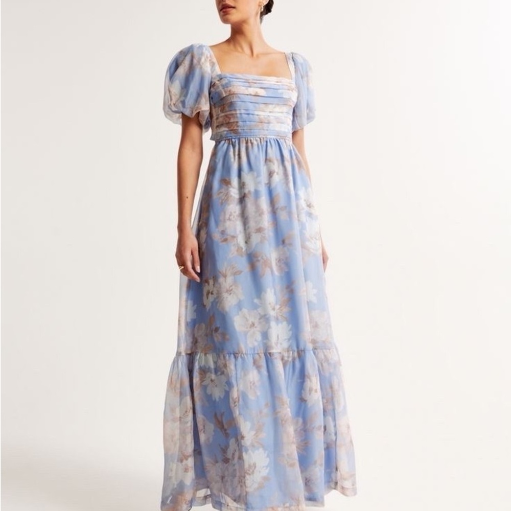 Abercrombie & Fitch Drama Bow Back Maxi Dress